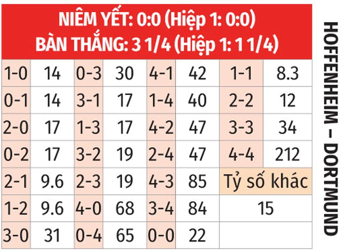 Nhận định bóng đá Hoffenheim vs Dortmund, 20h30 ngày 18/4: Chủ nhà mơ vé Champions League Nhận định bóng đá Hoffenheim vs Dortmund, 20h30 ngày 18/4: Chủ nhà mơ vé Champions League
