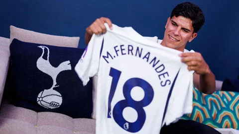 Tottenham ra mắt tân binh Mateus Fernandes trị giá 85 triệu bảng Tottenham ra mắt tân binh Mateus Fernandes trị giá 85 triệu bảng