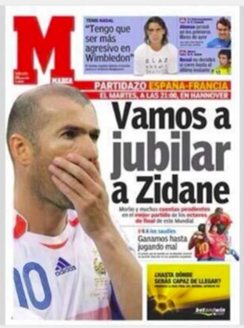 ‘Chúng tôi sẽ cho Zidane nghỉ hưu’: 20 năm sau, người Pháp vẫn giữ nguyên lời cảnh báo ‘Chúng tôi sẽ cho Zidane nghỉ hưu’: 20 năm sau, người Pháp vẫn giữ nguyên lời cảnh báo