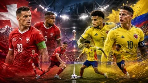 5 điểm nóng quyết định trận Thụy Sĩ vs Colombia 5 điểm nóng quyết định trận Thụy Sĩ vs Colombia