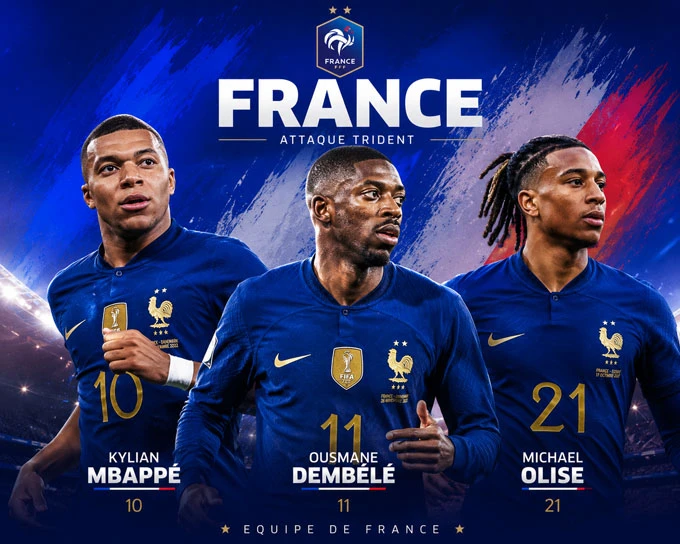 5 tam tấu đáng gờm nhất tại World Cup 2026: Bộ ba của Pháp mạnh nhất?