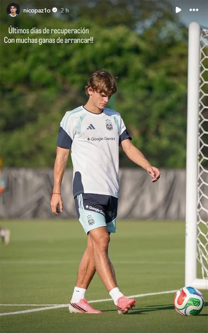 Argentina lo sốt vó vì tình trạng của Nico Paz Argentina lo sốt vó vì tình trạng của Nico Paz