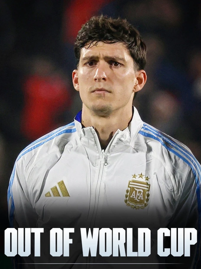 Argentina mất 1 cầu thủ vì chấn thương ngay trước thềm World Cup Argentina mất 1 cầu thủ vì chấn thương ngay trước thềm World Cup