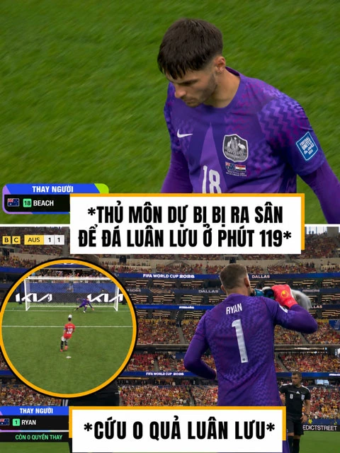 Australia thay thủ môn phút 119 vẫn ôm hận vì Ai Cập dùng 'chiêu Mbappe'