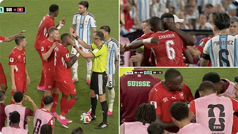 Cầu thủ Thụy Sĩ nhận thẻ đỏ hy hữu, Argentina lại được hưởng lợi vì trọng tài? Cầu thủ Thụy Sĩ nhận thẻ đỏ hy hữu, Argentina lại được hưởng lợi vì trọng tài?