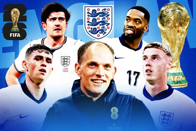 Danh sách ĐT Anh dự World Cup 2026: Maguire, Foden, Palmer và Alexander-Arnold bị loại Danh sách ĐT Anh dự World Cup 2026: Maguire, Foden, Palmer và Alexander-Arnold bị loại