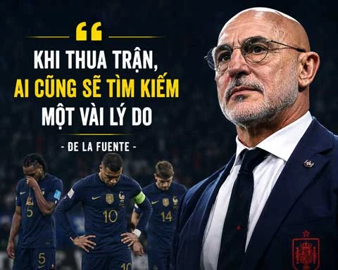 De la Fuente: 'Một trong những đội hay nhất đã thua đội hay nhất thế giới' De la Fuente: 'Một trong những đội hay nhất đã thua đội hay nhất thế giới'
