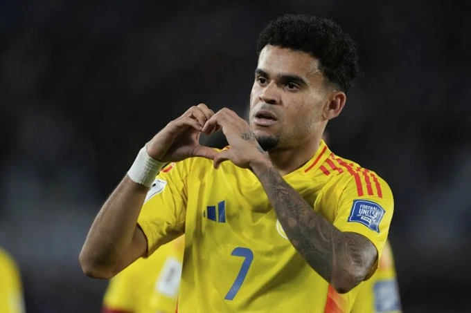 Đội tuyển Colombia ở World Cup 2026: Trông cả vào Luis Diaz Đội tuyển Colombia ở World Cup 2026: Trông cả vào Luis Diaz