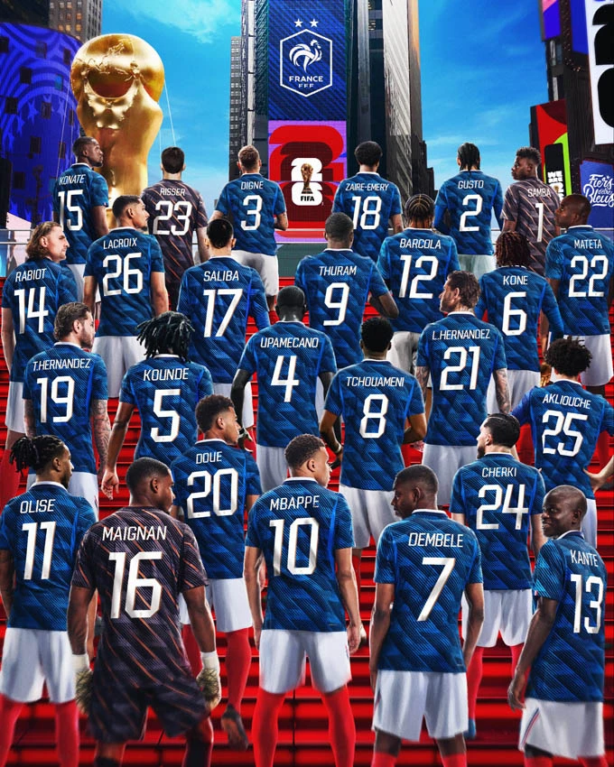 Đội tuyển đầu tiên chốt số áo ở World Cup 2026