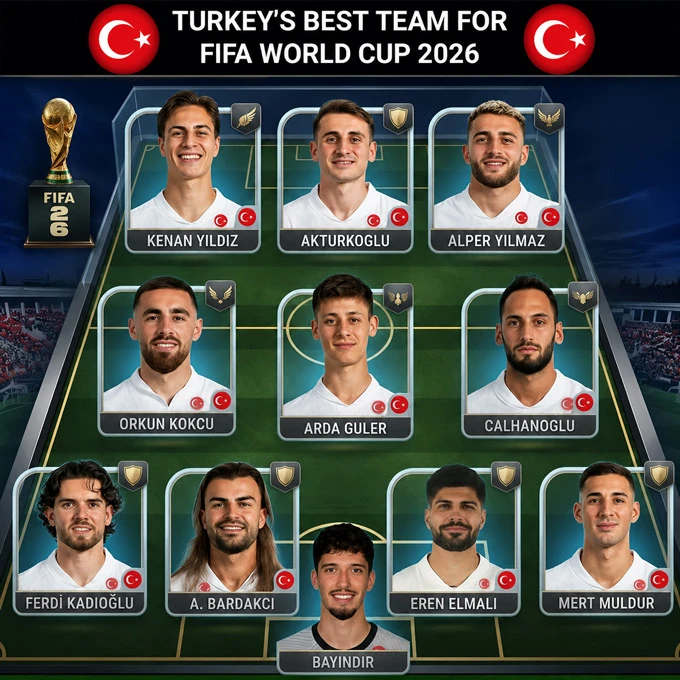 Đội tuyển Thổ Nhĩ Kỳ ở World Cup 2026: Mơ về kỳ tích năm 2002 Đội tuyển Thổ Nhĩ Kỳ ở World Cup 2026: Mơ về kỳ tích năm 2002