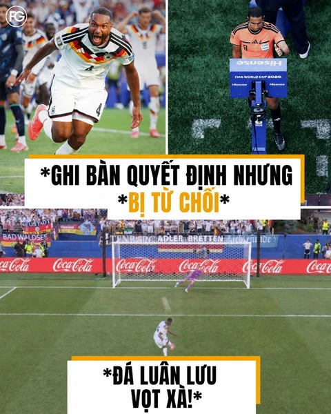 Đức mất bàn thắng trong hiệp phụ vì sai lầm của VAR? Đức mất bàn thắng trong hiệp phụ vì sai lầm của VAR?