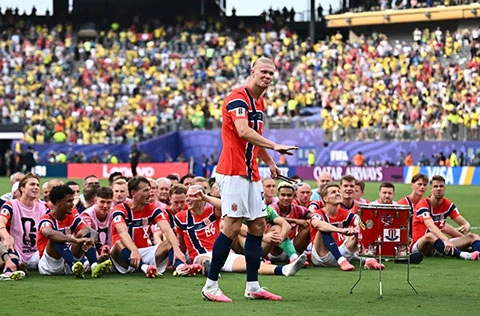 Erling Haaland bắt kịp Messi và Mbappe sau cú đúp tiễn Brazil về nước Erling Haaland bắt kịp Messi và Mbappe sau cú đúp tiễn Brazil về nước
