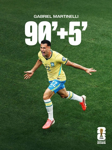 Gabriel Martinelli & bàn thắng đi vào lịch sử World Cup Gabriel Martinelli & bàn thắng đi vào lịch sử World Cup