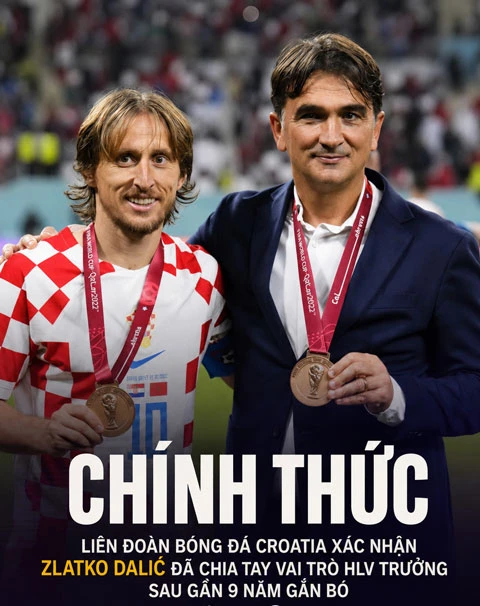 HLV Zlatko Dalic chia tay Croatia sau gần một thập kỷ HLV Zlatko Dalic chia tay Croatia sau gần một thập kỷ