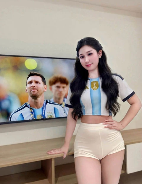 Hot gymer Lê Đặng gây sốt khi an ủi Messi Hot gymer Lê Đặng gây sốt khi an ủi Messi