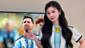 Hot gymer Lê Đặng gây sốt khi an ủi Messi
