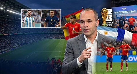 Iniesta lên tiếng về Messi, Mbappe và Yamal, hé lộ ứng viên vô địch World Cup 2026 Iniesta lên tiếng về Messi, Mbappe và Yamal, hé lộ ứng viên vô địch World Cup 2026