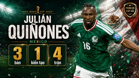 Julian Quinones, 'kẻ vượt mặt Ronaldo' giúp Mexico phá dớp Julian Quinones, 'kẻ vượt mặt Ronaldo' giúp Mexico phá dớp