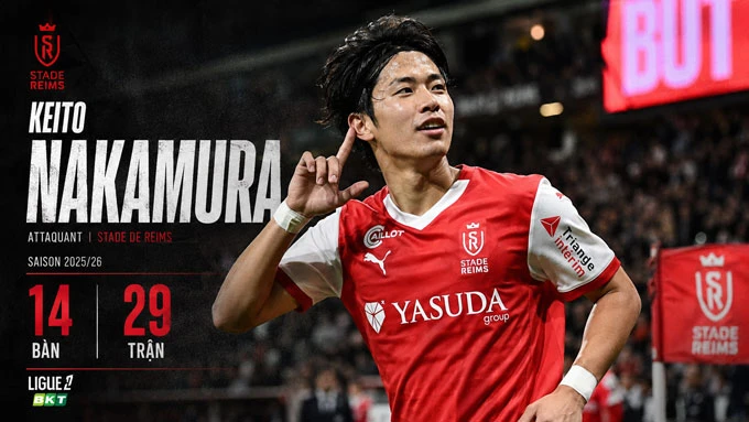 Keito Nakamura, ngôi sao Ligue 2 giải cứu Nhật Bản Keito Nakamura, ngôi sao Ligue 2 giải cứu Nhật Bản