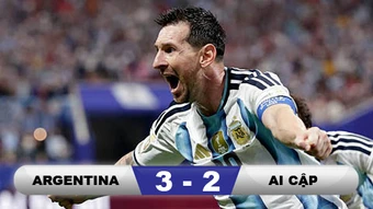 Kết quả Argentina 3-2 Ai Cập: ĐKVĐTG vào tứ kết World Cup 2026