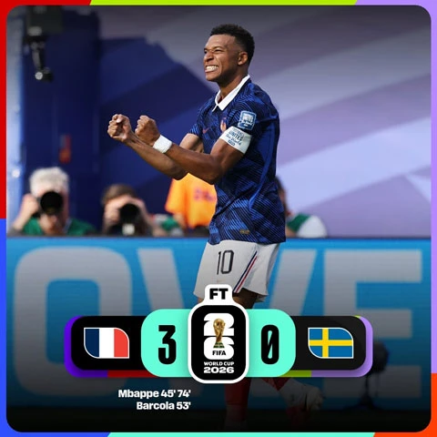 Kết quả bóng đá đêm 30/6, rạng sáng 1/7 tại vòng 1/16 World Cup 2026 Kết quả bóng đá đêm 30/6, rạng sáng 1/7 tại vòng 1/16 World Cup 2026