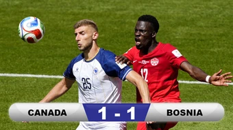 Kết quả Canada 1-1 Bosnia & Herzegovina: Chủ nhà hú vía