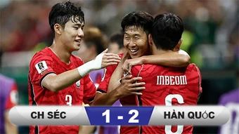 Kết quả CH Séc 1-2 Hàn Quốc: Đại diện châu Á ngược dòng mãn nhãn