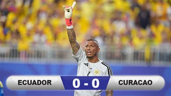 Kết quả Ecuador 0-0 Curacao: Vinh danh 'người gác đền' Eloy Room