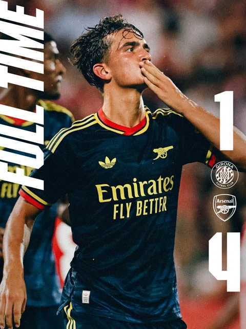 Kết quả Girona 1-4 Arsenal: Pháo thủ thắng giòn giã Kết quả Girona 1-4 Arsenal: Pháo thủ thắng giòn giã