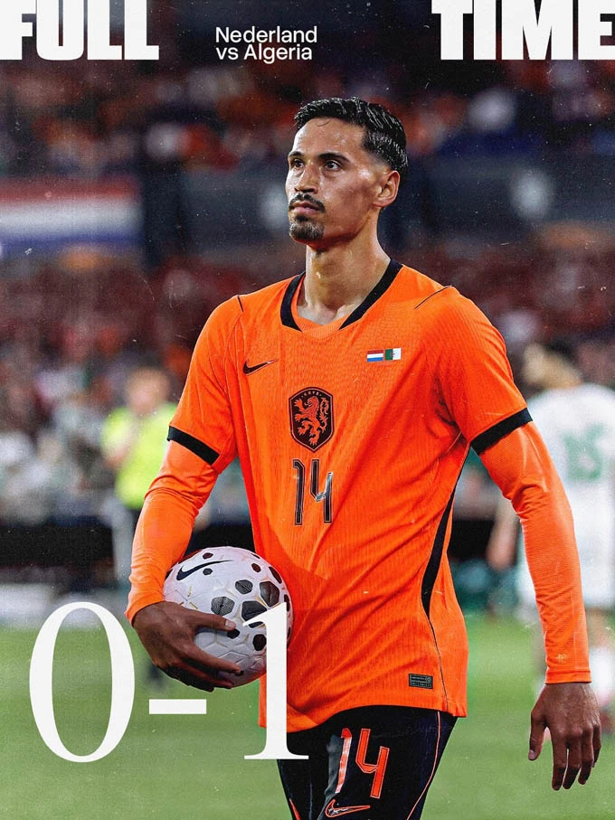 Kết quả Hà Lan 0-1 Algeria: Màn tổng duyệt tồi của Lốc Cam