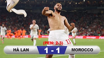Kết quả Hà Lan 1-1 Morocco (pen 2-3): Morocco gặp Canada ở vòng 1/8