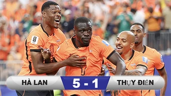 Kết quả Hà Lan 5-1 Thụy Điển:&nbsp;'Cơn lốc cam' hóa cuồng phong