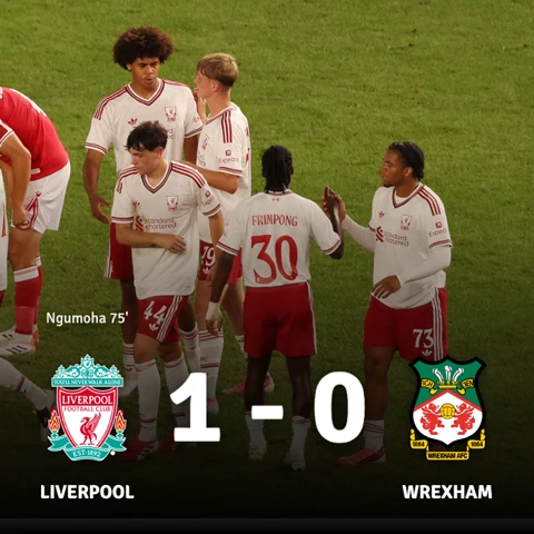 Kết quả Liverpool 1-0 Wrexham: The Reds thắng trận thứ 2 dưới thời Iraola Kết quả Liverpool 1-0 Wrexham: The Reds thắng trận thứ 2 dưới thời Iraola