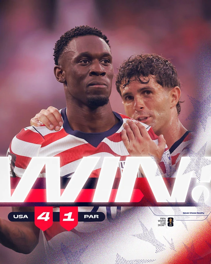 Kết quả Mỹ 4-1 Paraguay: 3 điểm ấn tượng của Mỹ