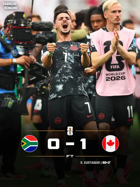 Kết quả Nam Phi 0-1 Canada: Chủ nhà vào vòng 1/8 Kết quả Nam Phi 0-1 Canada: Chủ nhà vào vòng 1/8