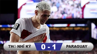 Kết quả Thổ Nhĩ Kỳ 0-1 Paraguay: Tạm biệt Arda Guler!