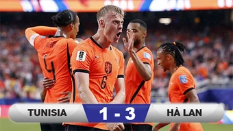 Kết quả Tunisia 1-3 Hà Lan: 'Cơn lốc cam' đụng Morocco ở vòng 1/16