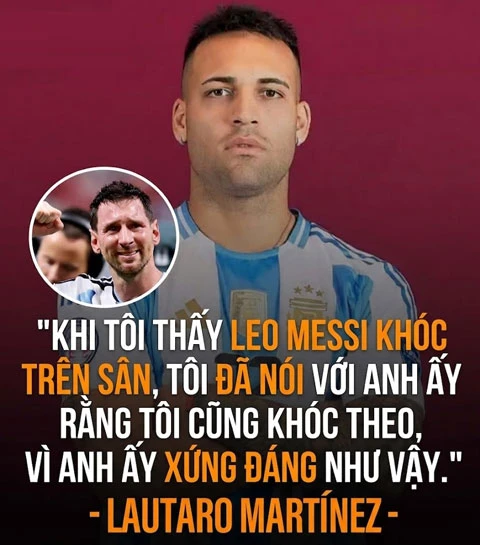 Lautaro Martinez, người hùng 30 phút của Argentina