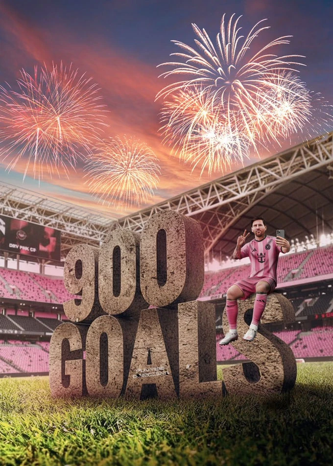 Lionel Messi cán mốc 900 bàn theo cách trêu ngươi Ronaldo Lionel Messi cán mốc 900 bàn theo cách trêu ngươi Ronaldo