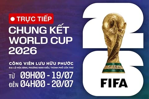 Màn hình 200m2 chiếu trực tiếp chung kết World Cup 2026 tại Cần Thơ Màn hình 200m2 chiếu trực tiếp chung kết World Cup 2026 tại Cần Thơ