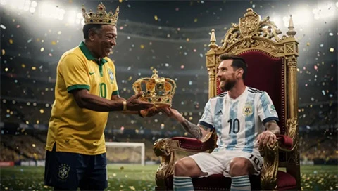 Messi vượt Pele thành huyền thoại số một World Cup Messi vượt Pele thành huyền thoại số một World Cup