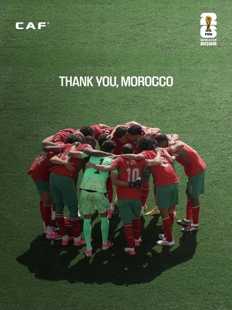 Morocco, xin cảm ơn và hẹn gặp lại tại World Cup 2030! Morocco, xin cảm ơn và hẹn gặp lại tại World Cup 2030!