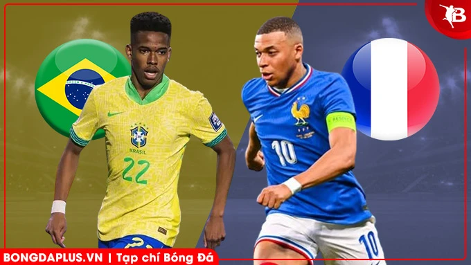 Nhận định bóng đá Brazil vs Pháp, 03h00 ngày 27/3: Khi Vinicius đối đầu Mbappe Nhận định bóng đá Brazil vs Pháp, 03h00 ngày 27/3: Khi Vinicius đối đầu Mbappe