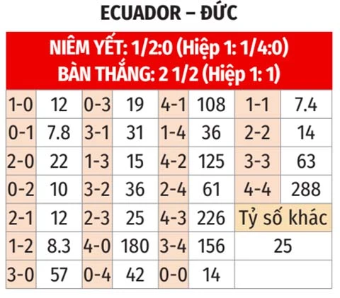 Nhận định bóng đá Ecuador vs Đức, 03h00 ngày 26/6: Cỗ xe tăng dưỡng sức Nhận định bóng đá Ecuador vs Đức, 03h00 ngày 26/6: Cỗ xe tăng dưỡng sức