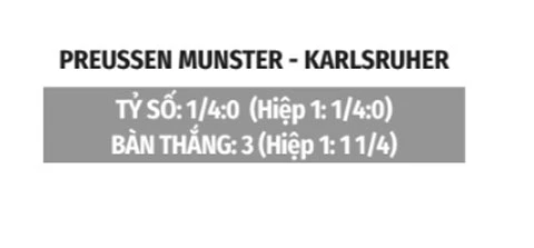 Nhận định bóng đá Preussen Munster vs Karlsruher, 23h00 ngày 21/8: Đụng phải ‘khắc tinh’ Nhận định bóng đá Preussen Munster vs Karlsruher, 23h00 ngày 21/8: Đụng phải ‘khắc tinh’