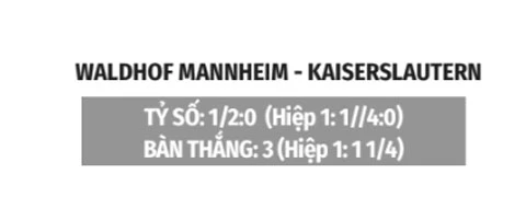 Nhận định bóng đá Waldhof Mannheim vs Kaiserslautern, 23h00 ngày 21/8: Kaiserslautern áp đảo