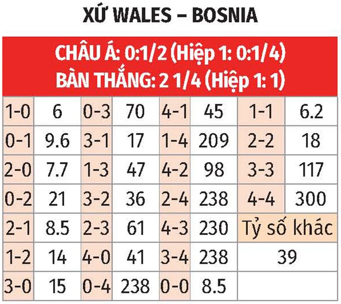Nhận định bóng đá Wales vs Bosnia, 02h45 ngày 27/3: Bầy rồng đi tiếp Nhận định bóng đá Wales vs Bosnia, 02h45 ngày 27/3: Bầy rồng đi tiếp