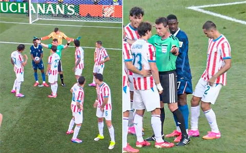 Pha xử lý với IQ 1.000 của Dembele và Mbappe trước chiêu trò của Paraguay Pha xử lý với IQ 1.000 của Dembele và Mbappe trước chiêu trò của Paraguay