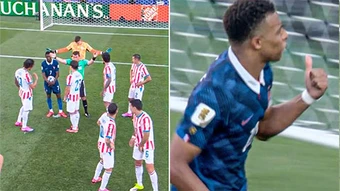 Pha xử lý với IQ 1.000 của Dembele và Mbappe trước chiêu trò của Paraguay