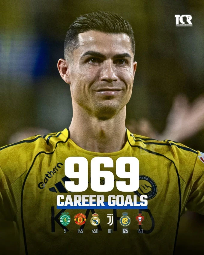 Ronaldo ghi bàn thứ 969, Al Nassr hủy diệt đối thủ vào bán kết C2 châu Á